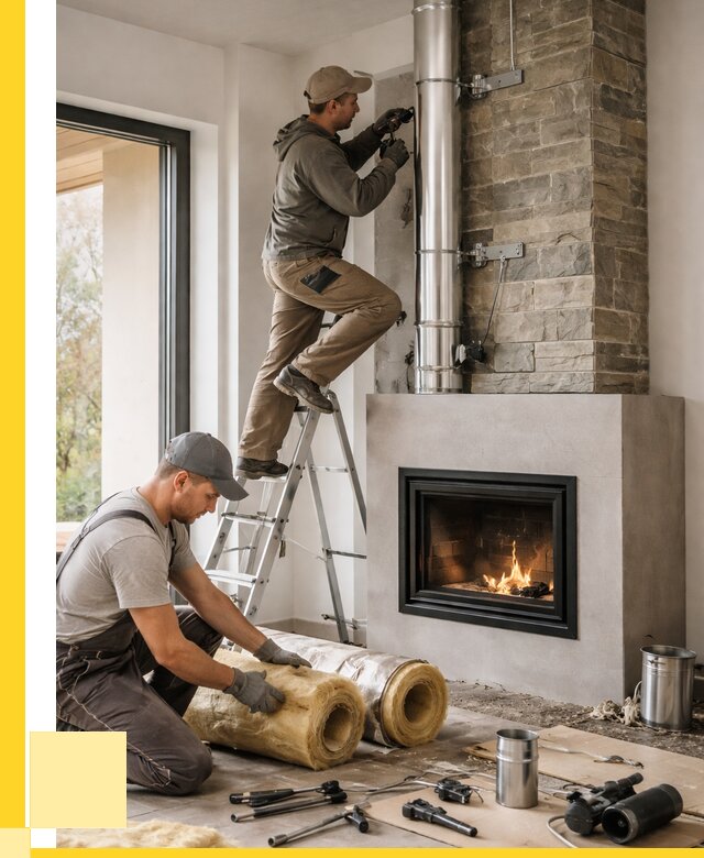 Монтаж дымоходов для каминов в Нижнекамске от 15209 р. ЭриданНжм