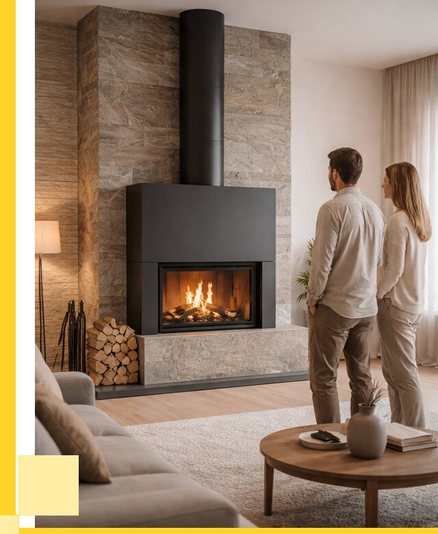 Закрытые камины под ключ в Нижнекамске от 121668 р., ЭриданНжм