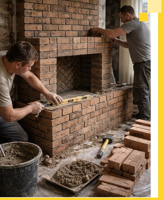 Изготовление и установка кирпичных каминов в Нижнекамске