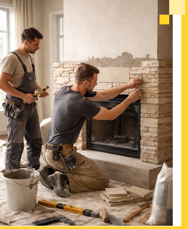 Установка и монтаж каминов для загородного дома в Нижнекамске