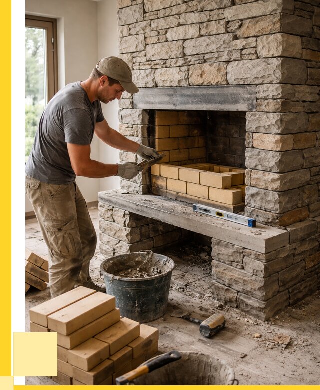 Кладка каминов и камина в Нижнекамске от 25348 р. ЭриданНжм