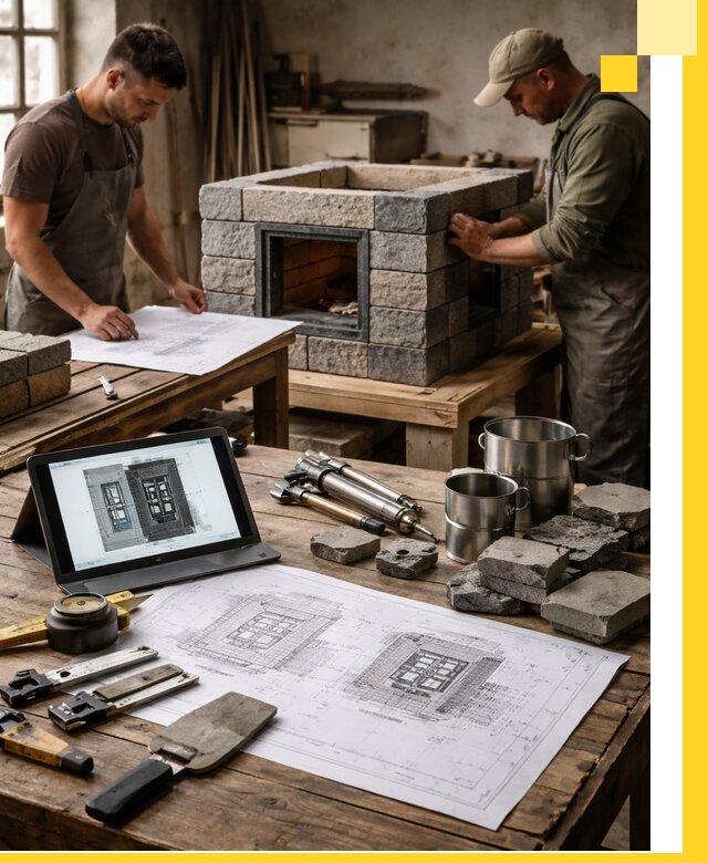 Разработка проектов печей с согласованием и монтажом в Нижнекамске