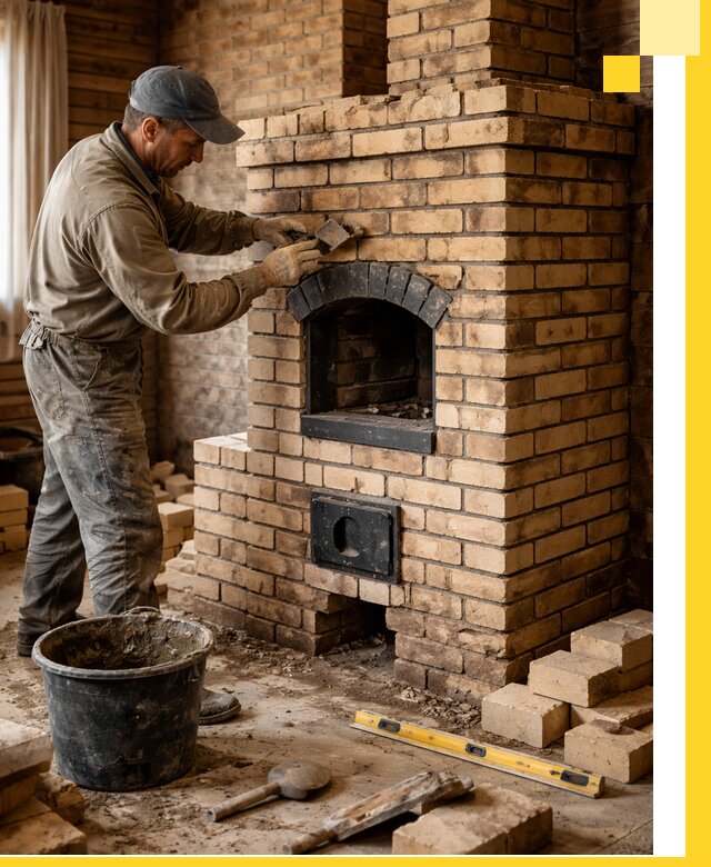 Кирпичные печи под ключ в Нижнекамске: проектирование и кладка