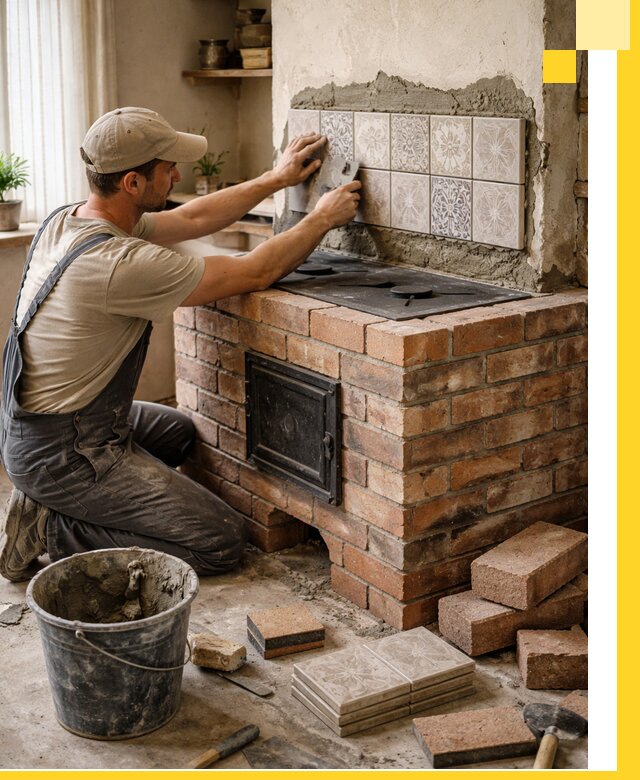 Печи с плитой на заказ монтаж гарантия и сервис в Нижнекамске