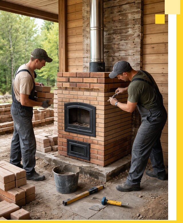 Производство и установка дачных печей под ключ в Нижнекамске