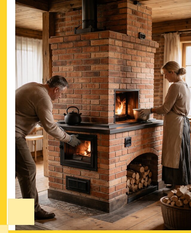 Печи для загородного дома под ключ в Нижнекамске от 81112 р. | ЭриданНжм