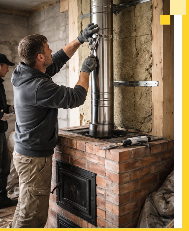 Изготовление и монтаж печей и дымоходов под ключ в Нижнекамске