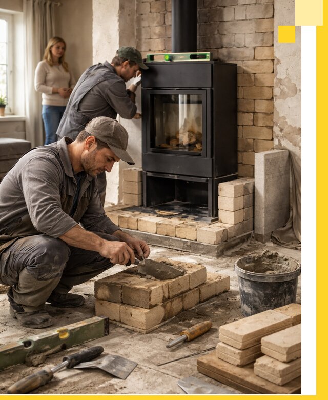 Печи и камины под ключ: проект, установка в Нижнекамске