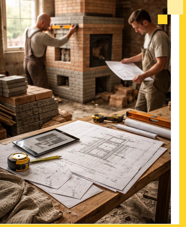 Проекты печей и каминов с индивидуальным дизайном в Нижнекамске