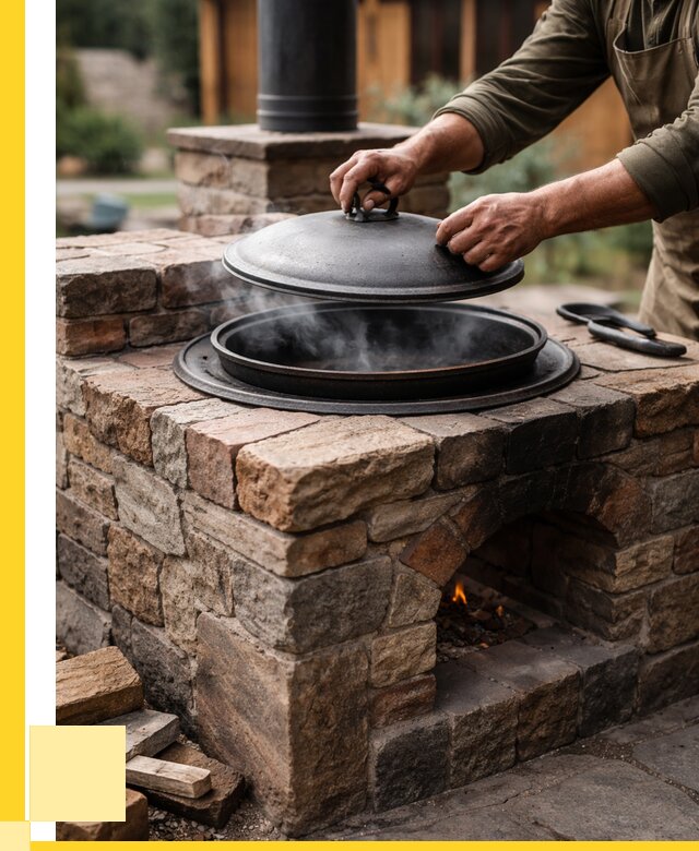 Печи для казана в Нижнекамске по цене от 18250 р. | ЭриданНжм