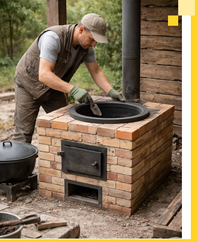 Изготовление и установка печей для казана в Нижнекамске под ключ