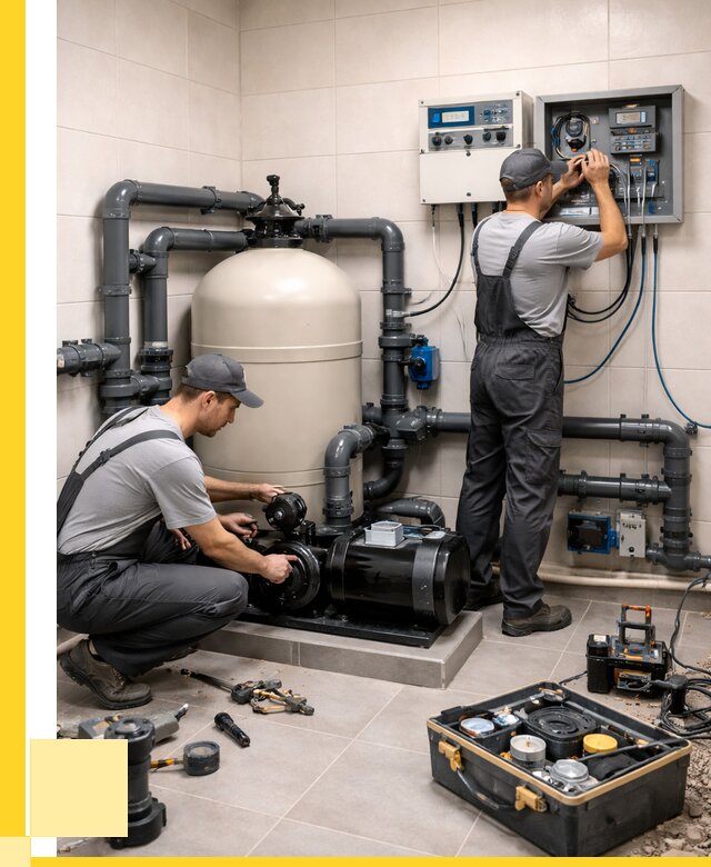 Монтаж оборудования для бассейнов в Нижнекамске от 40556 р. | ЭриданНжм