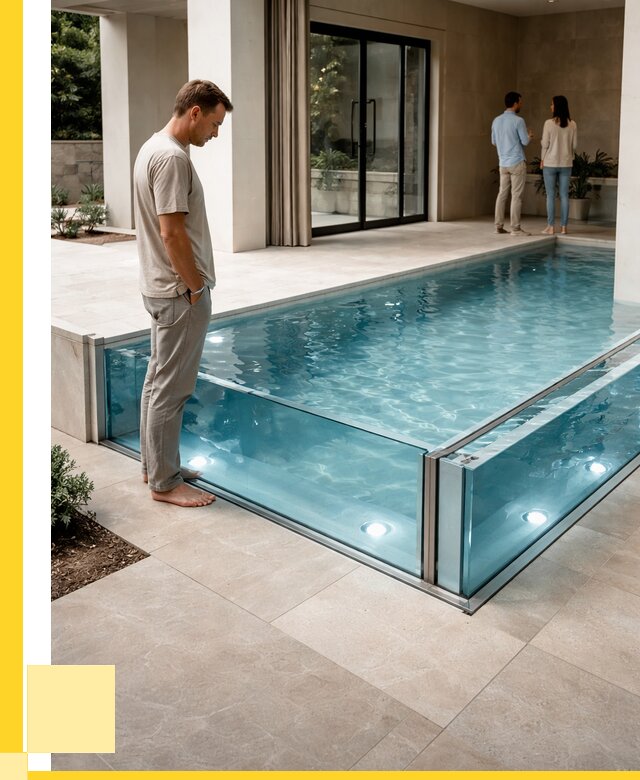 Стеклянные бассейны в Нижнекамске от 1216680 р. | ЭриданНжм — мозаика