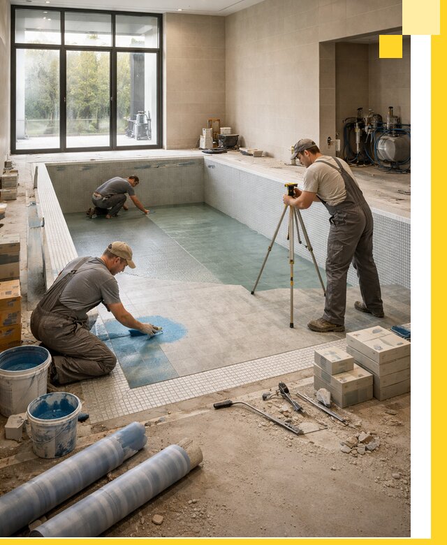 Проект и строительство закрытых бассейнов в Нижнекамске под ключ