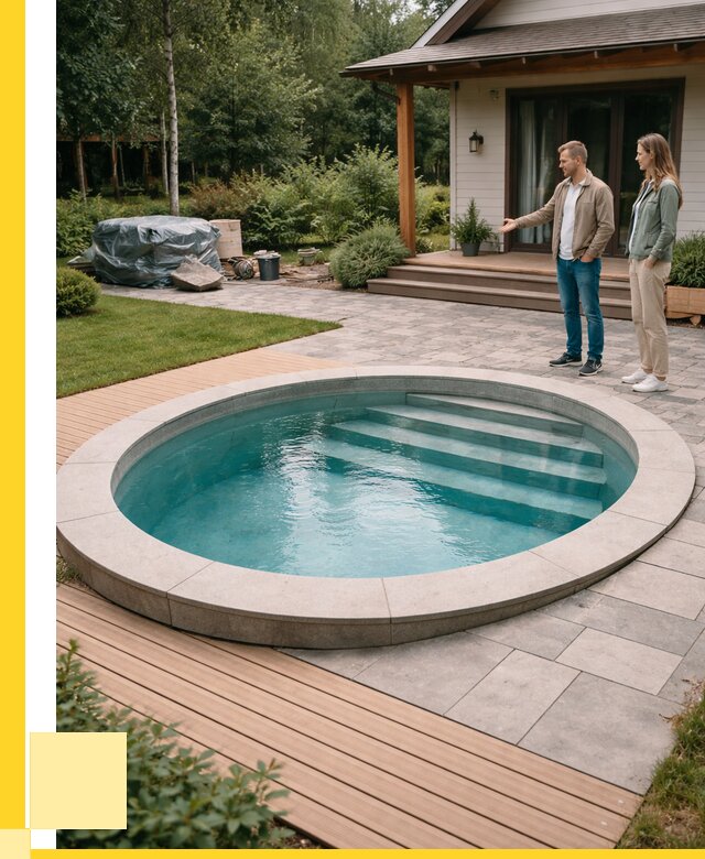 Бассейн на даче под ключ в Нижнекамске от 202780 р., ЭриданНжм