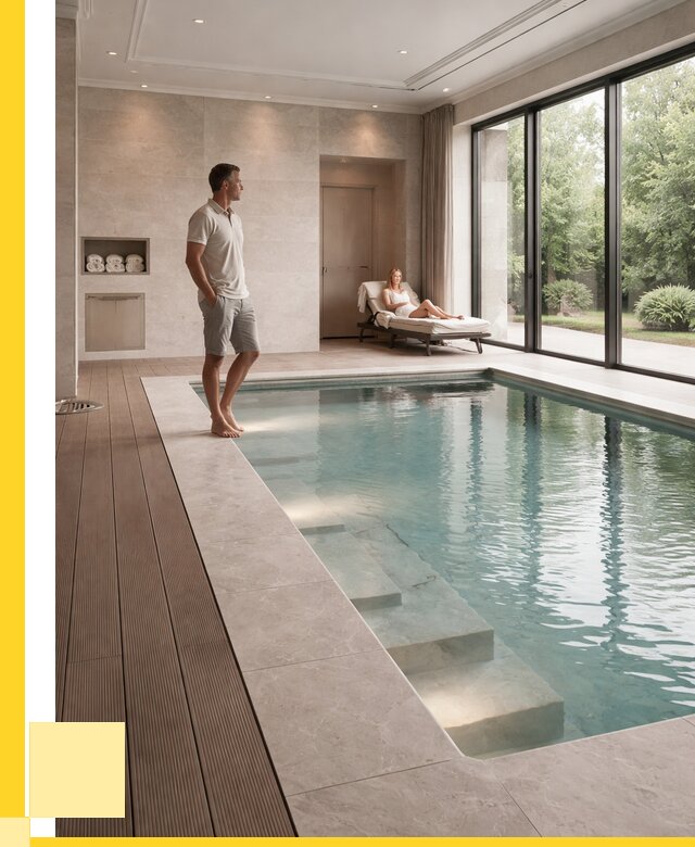 Бассейны в коттедже под ключ в Нижнекамске от 1216680 р. | ЭриданНжм