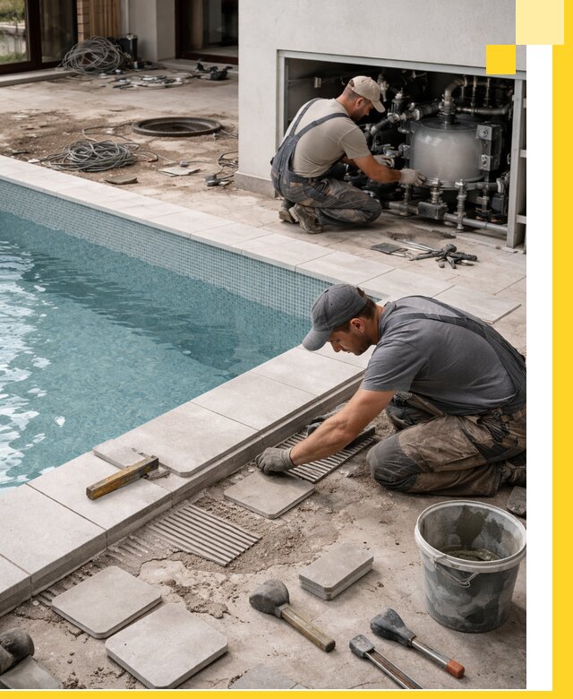 Строительство и монтаж бассейнов в коттедже в Нижнекамске