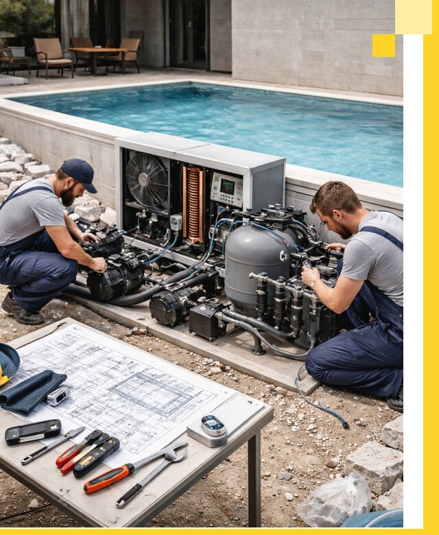 Проектирование и монтаж бассейнов с подогревом в Нижнекамске