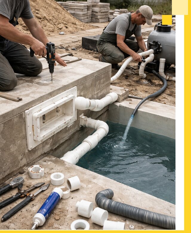 Строительство скиммерных бассейнов под ключ в Нижнекамске