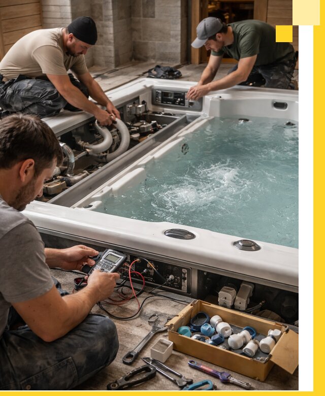 Гидромассажные бассейны под ключ в Нижнекамске, дизайн и монтаж