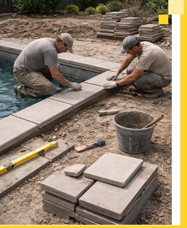 Установка и изготовление копингового камня для бассейнов в Нижнекамске