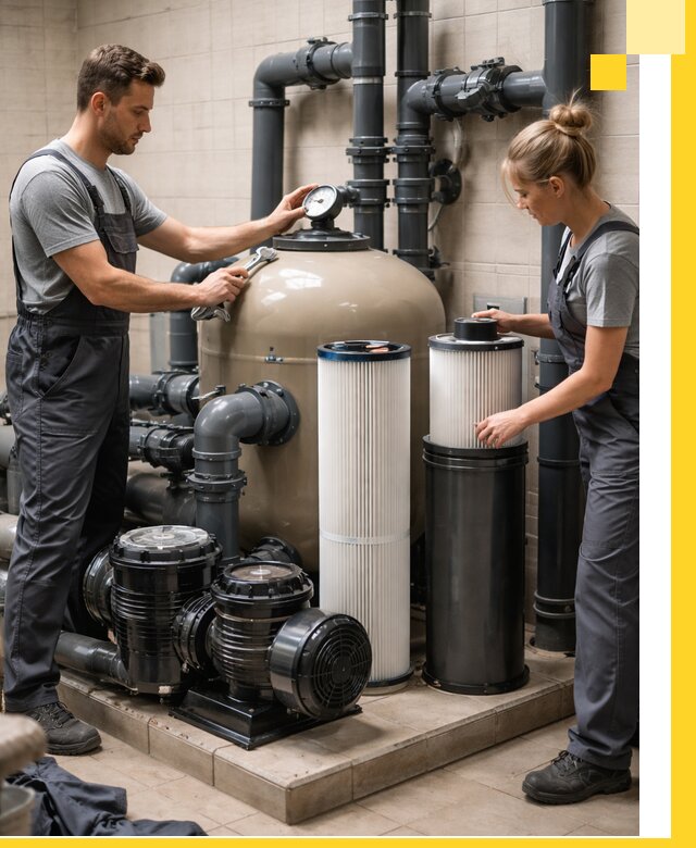 Фильтры и системы фильтрации для бассейнов в Нижнекамске