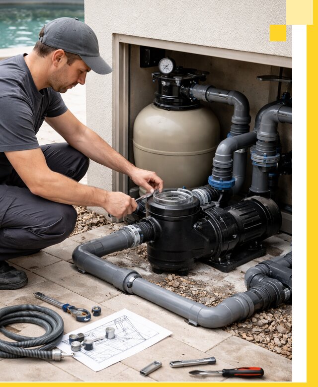 Поставка, монтаж и сервис насосов для бассейнов в Нижнекамске