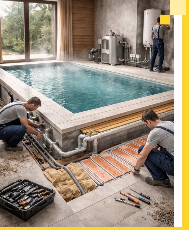 Проектирование и строительство тёплых бассейнов в Нижнекамске