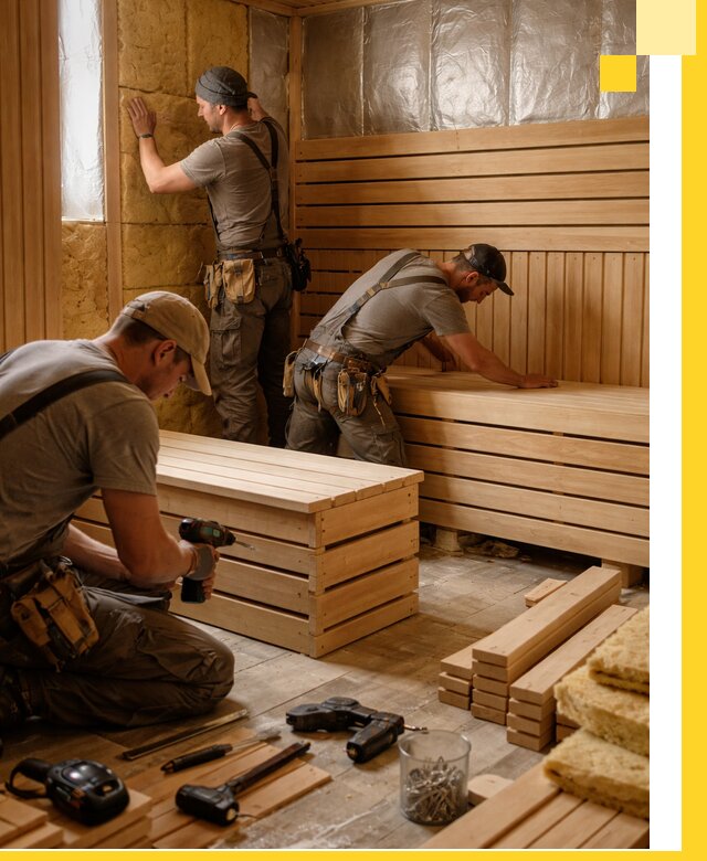 Профессиональное строительство саун под ключ в Нижнекамске