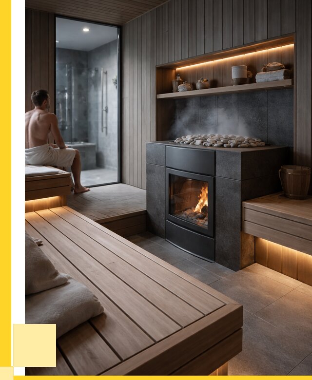 Проект сауны в частном доме в Нижнекамске от 35487 р. | ЭриданНжм