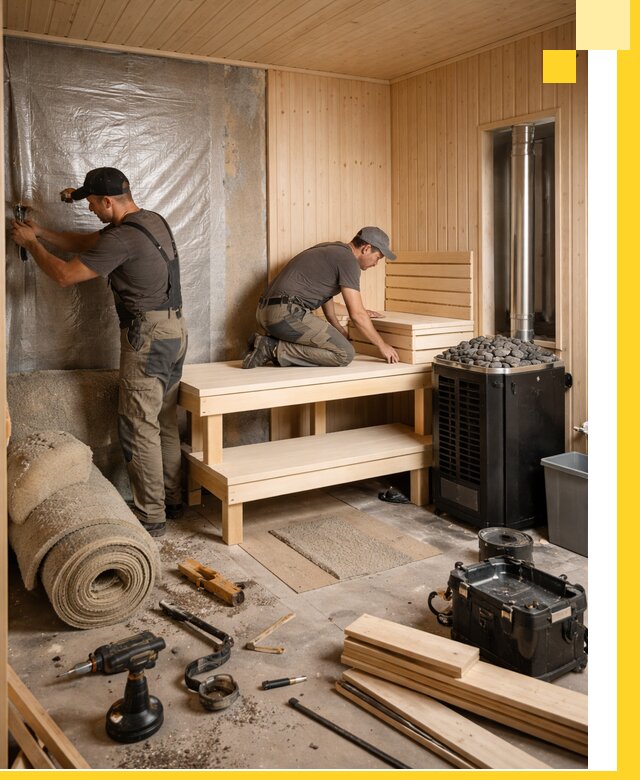 Проекты саун под ключ в Нижнекамске дизайн и строительство