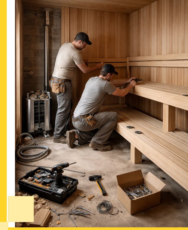 Монтаж саун под ключ в Нижнекамске от 121668 р. | ЭриданНжм