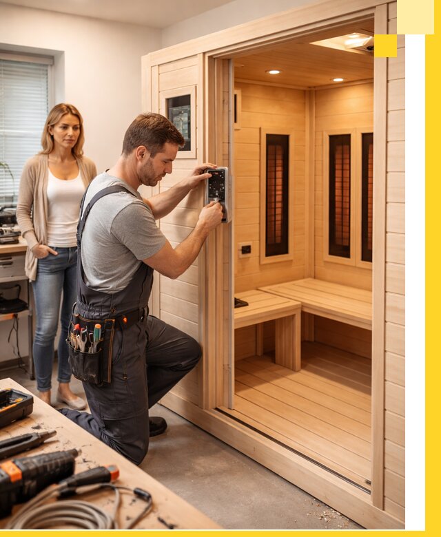 Инфракрасные сауны под ключ в Нижнекамске продажа и установка