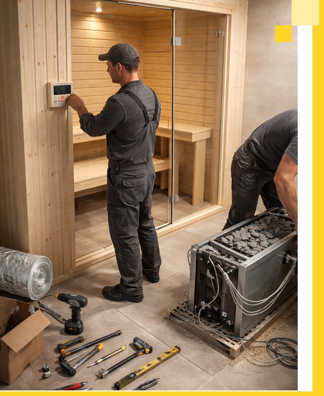 Поставка, установка и монтаж электрических саун в Нижнекамске