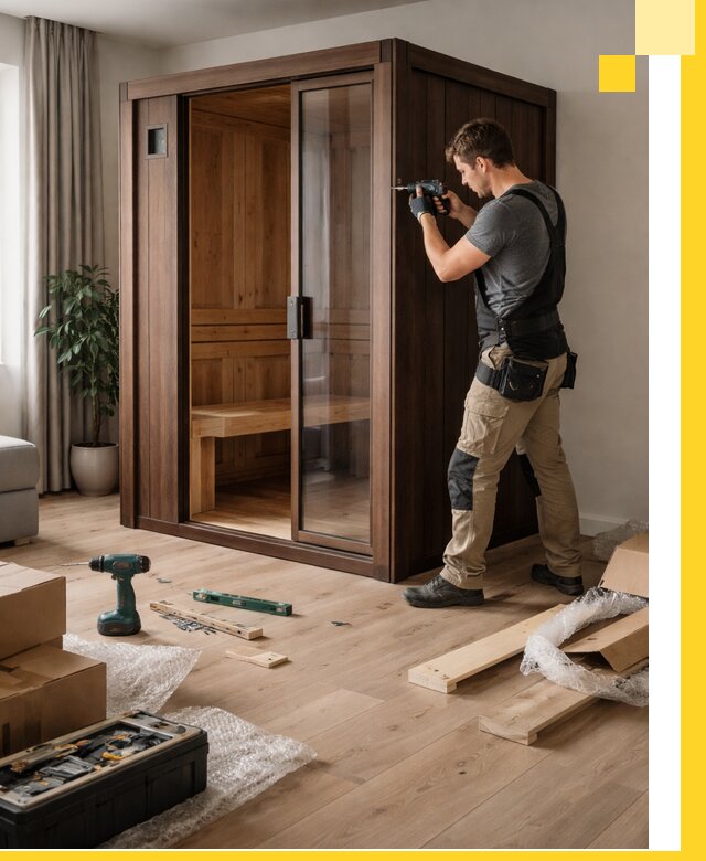 Установка и производство мини саун под ключ в Нижнекамске