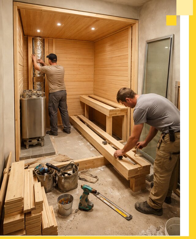 Проектирование и установка домашних саун под ключ в Нижнекамске