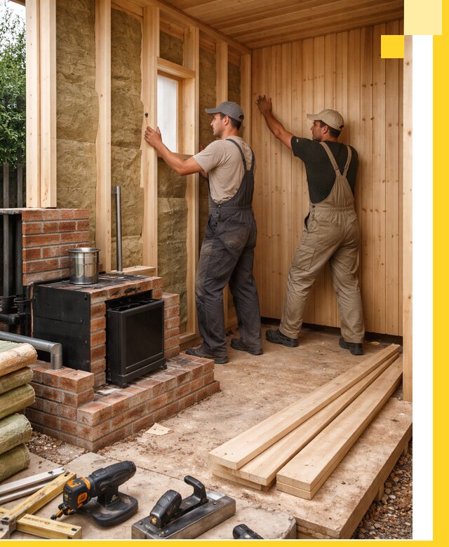 Строительство и установка дачных саун под ключ в Нижнекамске