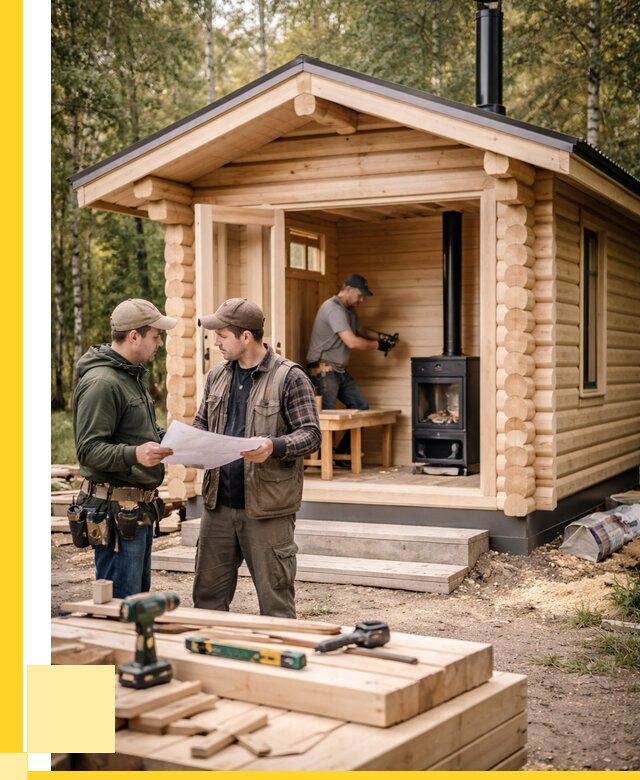 Монтаж бань под ключ в Нижнекамске — от 202780 р. | ЭриданНжм