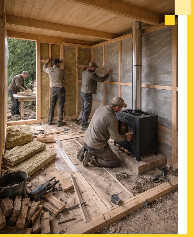 Профессиональный монтаж бань под ключ в Нижнекамске для дома