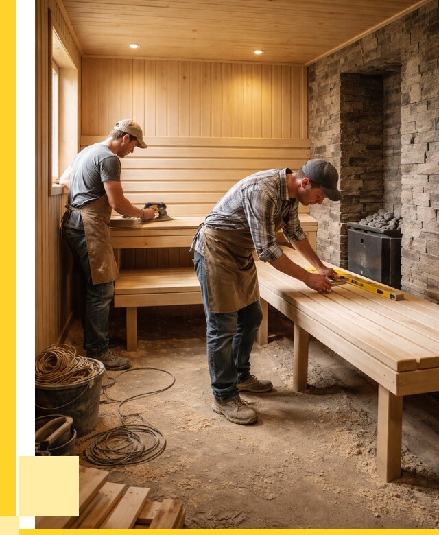 Отделка бани в Нижнекамске: внутренняя отделка от 3042 р. | ЭриданНжм