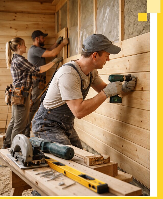 Обшивка бань под ключ в Нижнекамске: отделка стен и потолков