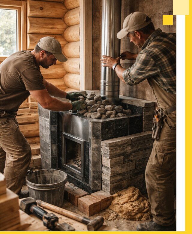 Строительство и отделка русских бань под ключ в Нижнекамске