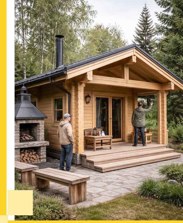 Деревянные бани под ключ в Нижнекамске от 456255 р. | ЭриданНжм