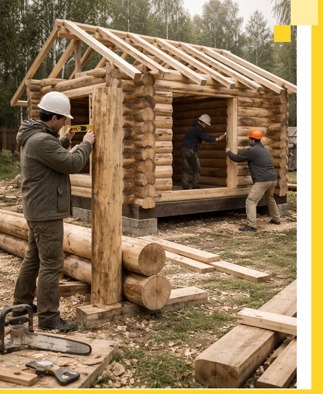 Строительство бань для дачи под ключ в Нижнекамске с доставкой и монтажом