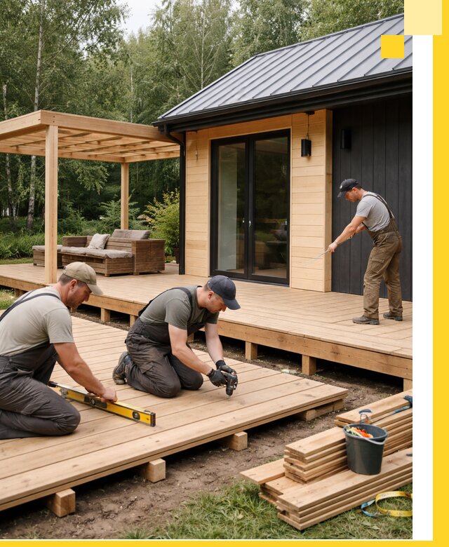 Строительство бань с террасой и бассейном под ключ в Нижнекамске