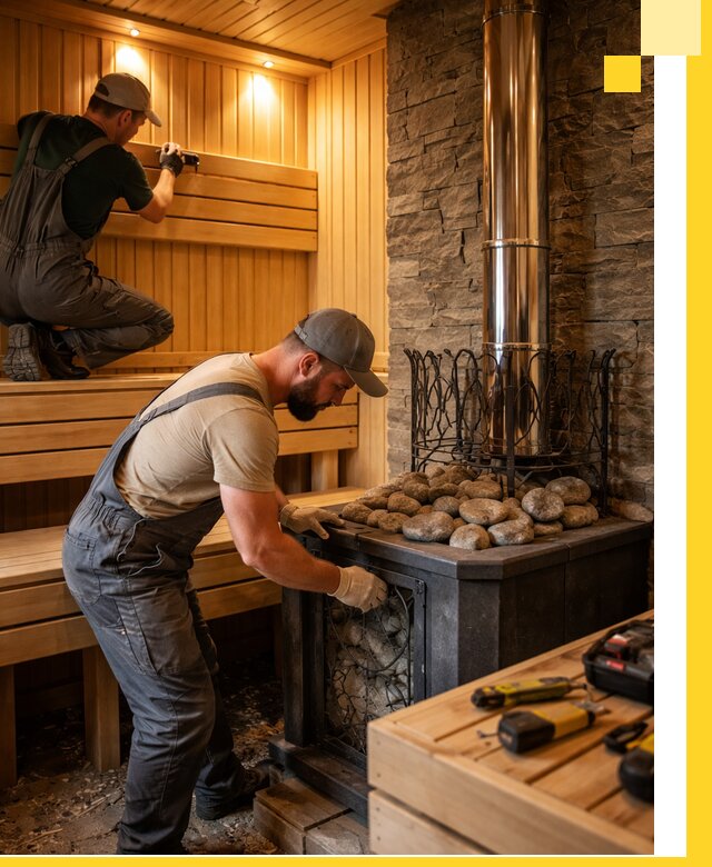 Комплексный дизайн бань, саун и зон отдыха в Нижнекамске