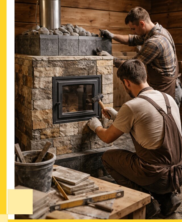 Облицовка банной печи в Нижнекамске от 15209 р. | ЭриданНжм