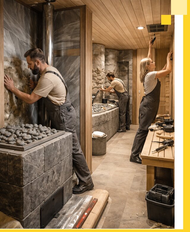 Строительство бань и SPA процедур в Нижнекамске под ключ и отделкой