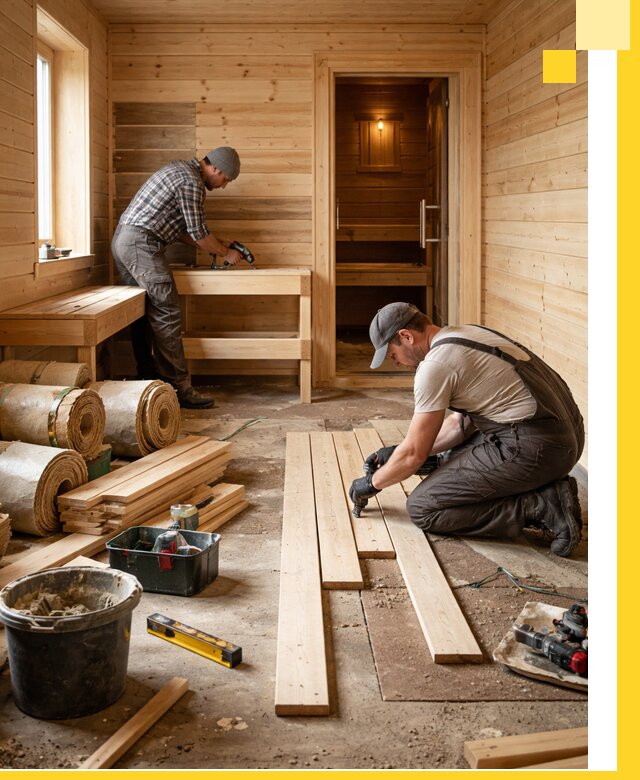 Индивидуальный проект бани с комнатой отдыха под ключ в Нижнекамске