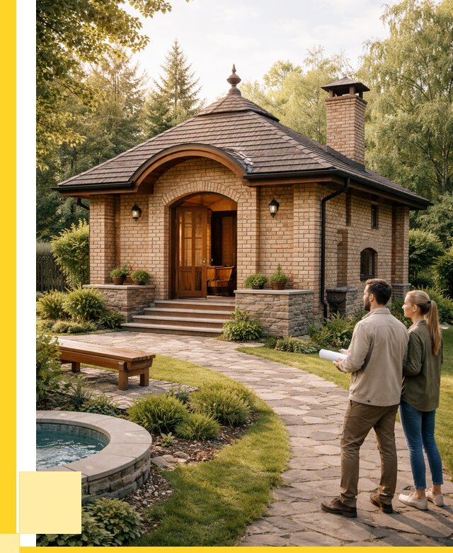 Проект кирпичной бани в Нижнекамске от 30417 р. | ЭриданНжм